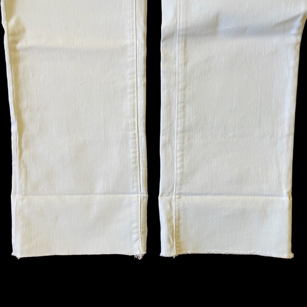 *NWOT* LOFT | White Straight Leg Modern Fit Cuffed Jeans/Pants - Picture 9 of 15